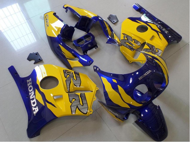 1991-1998 Blue Yellow Honda CBR250RR MC22 Motor Bike Fairings UK Factory 1991-1998 Blue Yellow Honda CBR250RR MC22 Motor Bike Fairings UK Factory