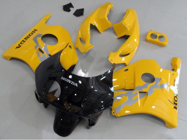 1991-1998 Yellow Black Honda CBR250RR MC22 Motorcycle Bodywork UK Factory 1991-1998 Yellow Black Honda CBR250RR MC22 Motorcycle Bodywork UK Factory