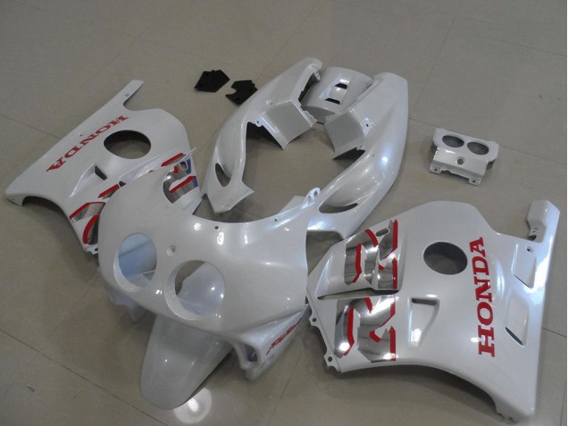 1991-1998 Pearl White Red Honda CBR250RR MC22 Motorcylce Fairings UK Factory 1991-1998 Pearl White Red Honda CBR250RR MC22 Motorcylce Fairings UK Factory