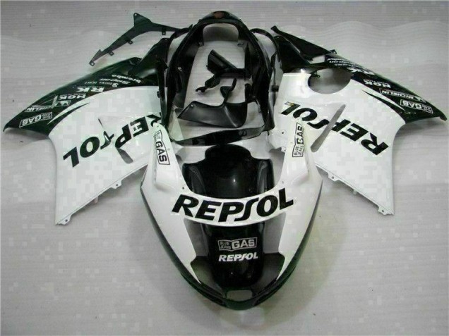 1996-2007 White Black Repsol Honda CBR1100XX Replacement Motorcycle Fairings UK Factory 1996-2007 White Black Repsol Honda CBR1100XX Replacement Motorcycle Fairings UK Factory