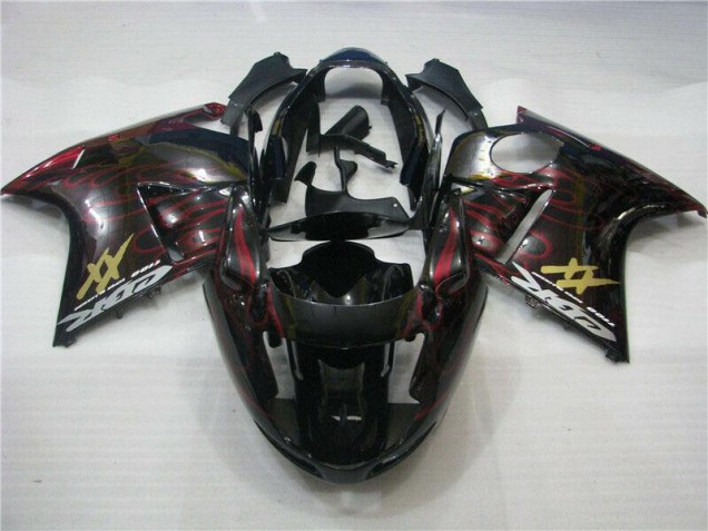 1996-2007 Red Flame Honda CBR1100XX Motor Fairings UK Factory 1996-2007 Red Flame Honda CBR1100XX Motor Fairings UK Factory