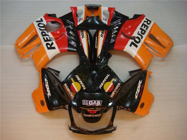1995-1998 Black Orange Repsol Honda CBR600 F3 Motorcycle Fairings Kits UK Factory 1995-1998 Black Orange Repsol Honda CBR600 F3 Motorcycle Fairings Kits UK Factory