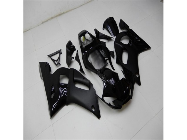 1998-2002 Glossy Matte Black Yamaha YZF R6 Moto Fairings UK Factory