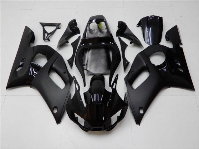 1998-2002 Glossy Matte Black Yamaha YZF R6 Moto Fairings UK Factory