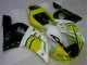 1998-2002 Yellow White Yamaha YZF R6 Motorcycle Fairings Kits UK Factory 1998-2002 Yellow White Yamaha YZF R6 Motorcycle Fairings Kits UK Factory
