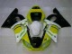 1998-2002 Yellow White Yamaha YZF R6 Motorcycle Fairings Kits UK Factory 1998-2002 Yellow White Yamaha YZF R6 Motorcycle Fairings Kits UK Factory