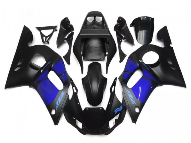 1998-2002 Blue Black Yamaha YZF R6 Replacement Motorcycle Fairings UK Factory