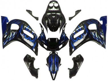 1998-2002 Black Blue Flame Yamaha YZF R6 Motorcycle Bodywork UK Factory