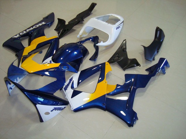 2000-2001 Dark Blue Yellow White Honda CBR900RR 929 Motorbike Fairing UK Factory