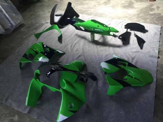 2000-2001 Green Matte Black Ink Blue Kawasaki ZX9R Motorcycle Replacement Fairings UK Factory
