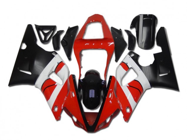 2000-2001 Red White Black Yamaha YZF R1 Replacement Fairings UK Factory