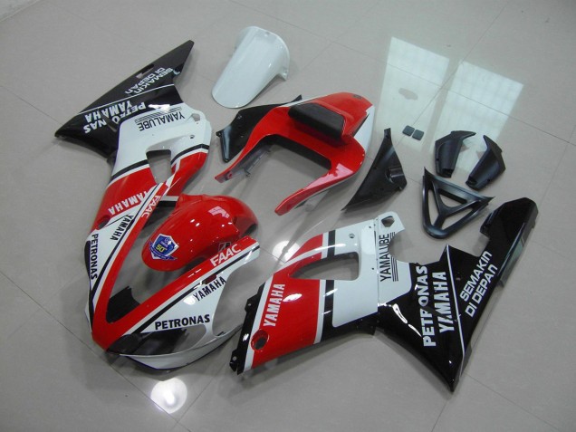 2000-2001 Red Glossy Black Yamaha YZF R1 Replacement Motorcycle Fairings UK Factory 2000-2001 Red Glossy Black Yamaha YZF R1 Replacement Motorcycle Fairings UK Factory