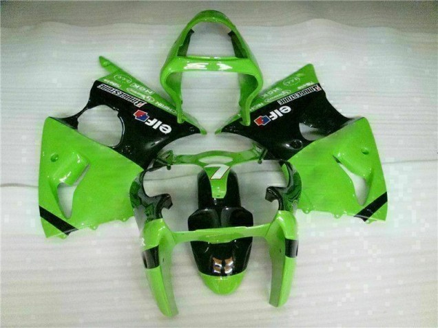 2000-2002 Green Black Kawasaki ZX6R Bike Fairings UK Factory 2000-2002 Green Black Kawasaki ZX6R Bike Fairings UK Factory