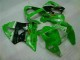 2000-2002 Green Black Kawasaki ZX6R Motor Bike Fairings UK Factory 2000-2002 Green Black Kawasaki ZX6R Motor Bike Fairings UK Factory