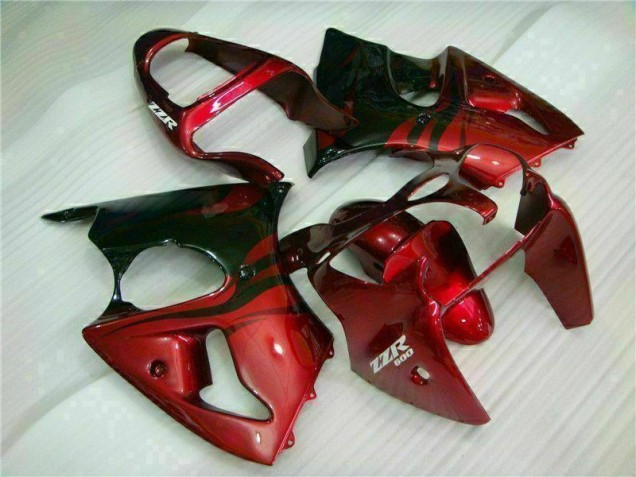 2000-2002 Red Black Kawasaki ZX6R Bike Fairing Kit UK Factory 2000-2002 Red Black Kawasaki ZX6R Bike Fairing Kit UK Factory