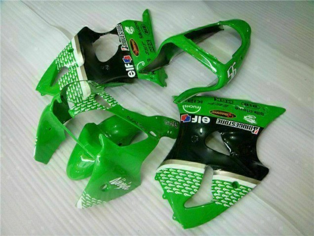 2000-2002 Green Black Kawasaki ZX6R Motorcycle Bodywork UK Factory 2000-2002 Green Black Kawasaki ZX6R Motorcycle Bodywork UK Factory