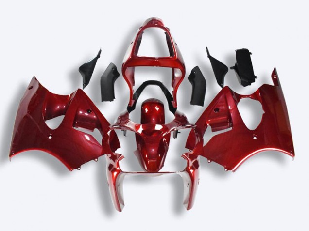 2000-2002 Red Kawasaki ZX6R Motorcycle Fairings UK Factory 2000-2002 Red Kawasaki ZX6R Motorcycle Fairings UK Factory