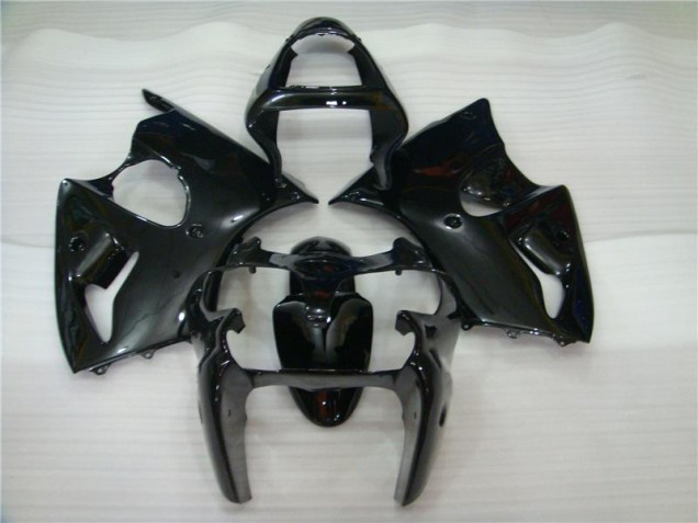 2000-2002 Glossy Black Kawasaki ZX6R Motorbike Fairing Kits UK Factory 2000-2002 Glossy Black Kawasaki ZX6R Motorbike Fairing Kits UK Factory