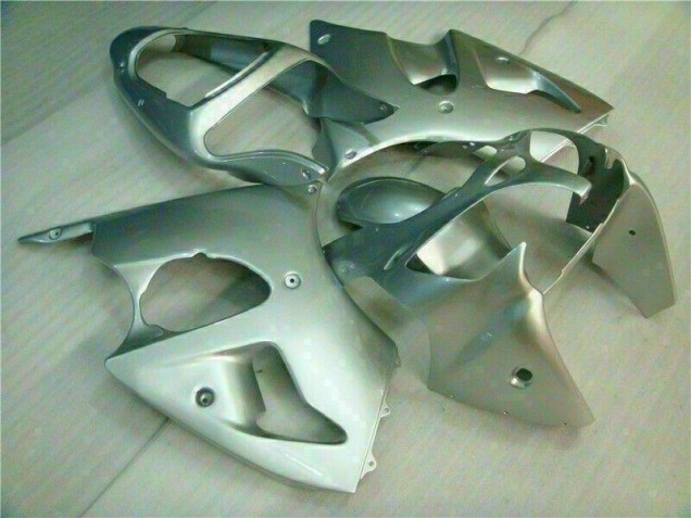 2000-2002 Silver Kawasaki ZX6R Replacement Fairings UK Factory 2000-2002 Silver Kawasaki ZX6R Replacement Fairings UK Factory