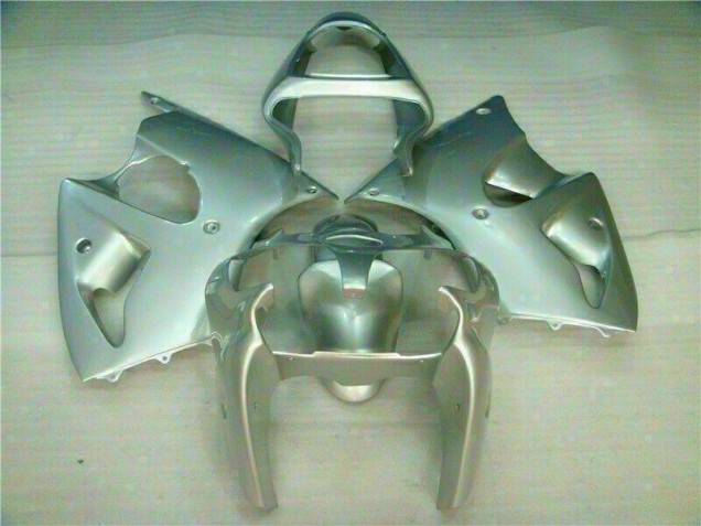 2000-2002 Silver Kawasaki ZX6R Replacement Fairings UK Factory 2000-2002 Silver Kawasaki ZX6R Replacement Fairings UK Factory