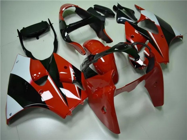 2000-2002 Red Black White Kawasaki ZX6R Bike Fairings UK Factory 2000-2002 Red Black White Kawasaki ZX6R Bike Fairings UK Factory