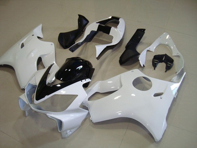 2001-2003 White with Black Stripe Honda CBR600 F4i Motorcycle Fairing Kits UK Factory