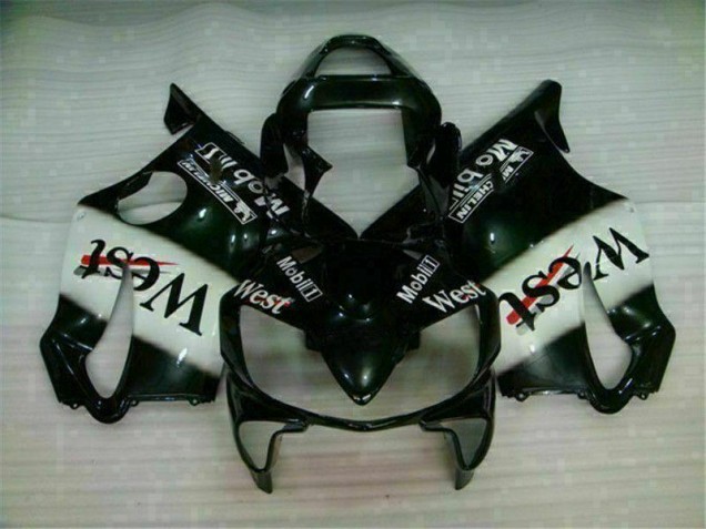 2001-2003 White Black West Honda CBR600 F4i Bike Fairings UK Factory 2001-2003 White Black West Honda CBR600 F4i Bike Fairings UK Factory