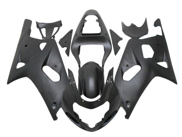 2001-2003 Matte Black Suzuki GSXR 600/750 Motorcycle Fairings Kit UK Factory
