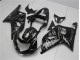 2001-2003 Black White Flame Suzuki GSXR 600/750 Motorcycle Fairing Kits UK Factory