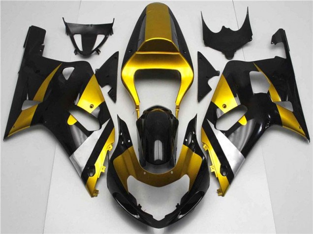 2001-2003 Gold Black Suzuki GSXR 600/750 Bike Fairing UK Factory 2001-2003 Gold Black Suzuki GSXR 600/750 Bike Fairing UK Factory