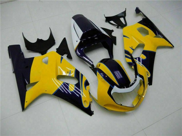 2001-2003 Yellow Suzuki GSXR 600/750 Bike Fairings UK Factory