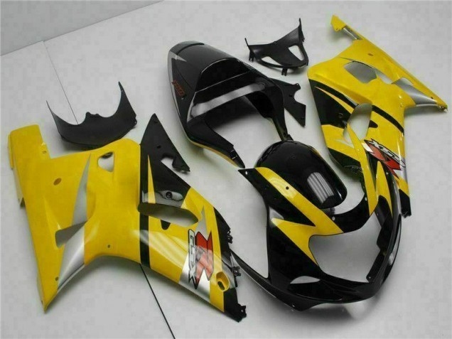 2001-2003 Yellow Suzuki GSXR 600/750 Replacement Motorcycle Fairings UK Factory