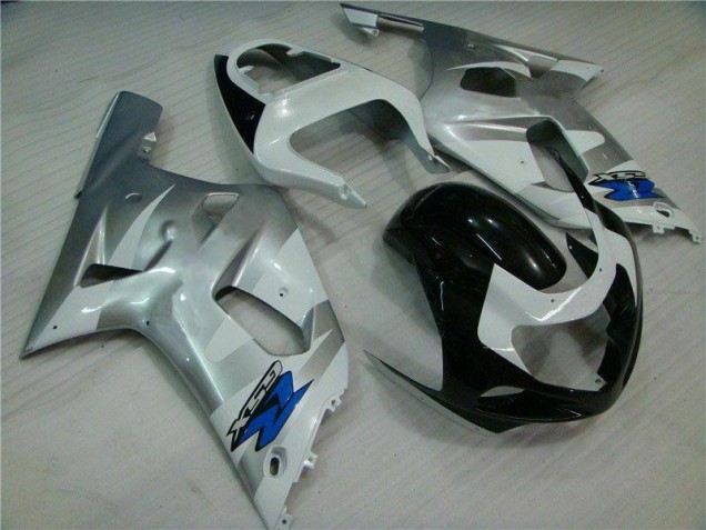 2001-2003 Silver Black Suzuki GSXR 600/750 Motorbike Fairing Kits UK Factory