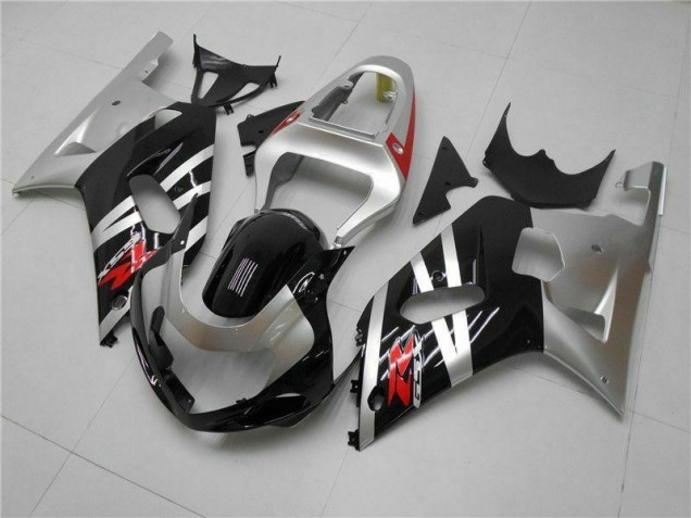 2001-2003 Silver Suzuki GSXR 600/750 Motorcycle Fairings Kits UK Factory 2001-2003 Silver Suzuki GSXR 600/750 Motorcycle Fairings Kits UK Factory