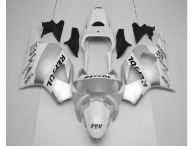2002-2003 White Silver Black Repsol Honda CBR900RR 954RR Motorcycle Replacement Fairings UK Factory