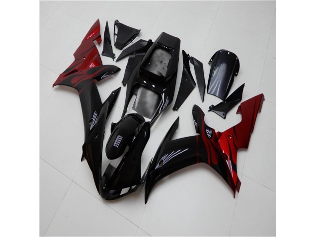 2002-2003 Black Red Yamaha YZF R1 Motorcycle Fairing UK Factory 2002-2003 Black Red Yamaha YZF R1 Motorcycle Fairing UK Factory