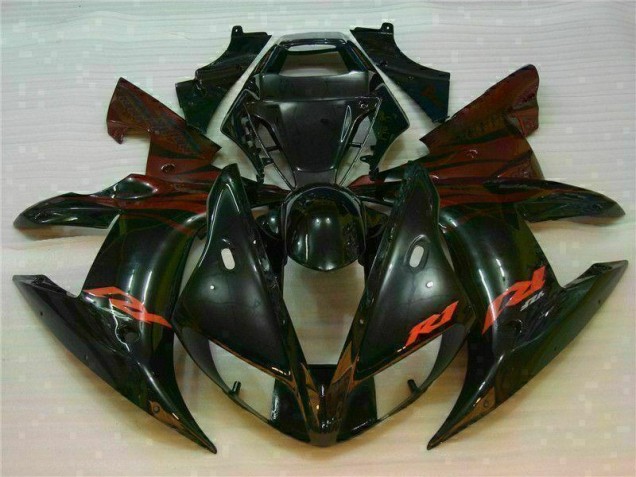 2002-2003 Black Yamaha YZF R1 Bike Fairings UK Factory 2002-2003 Black Yamaha YZF R1 Bike Fairings UK Factory