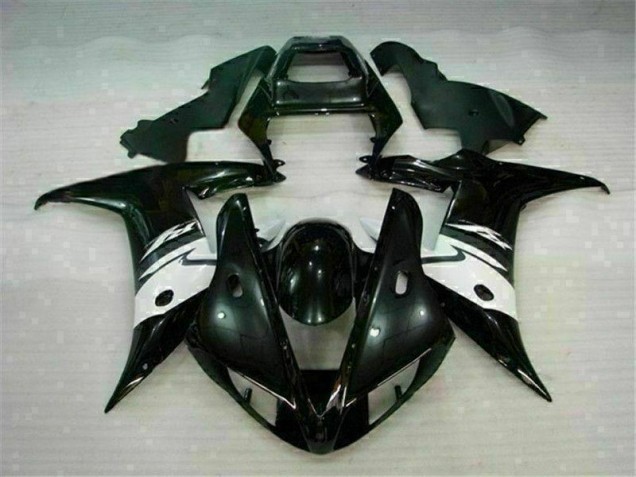 2002-2003 Black Yamaha YZF R1 Motorcycle Fairings Kit UK Factory 2002-2003 Black Yamaha YZF R1 Motorcycle Fairings Kit UK Factory