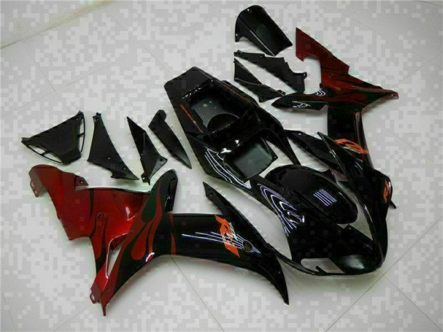 2002-2003 Black Yamaha YZF R1 Motorcylce Fairings UK Factory