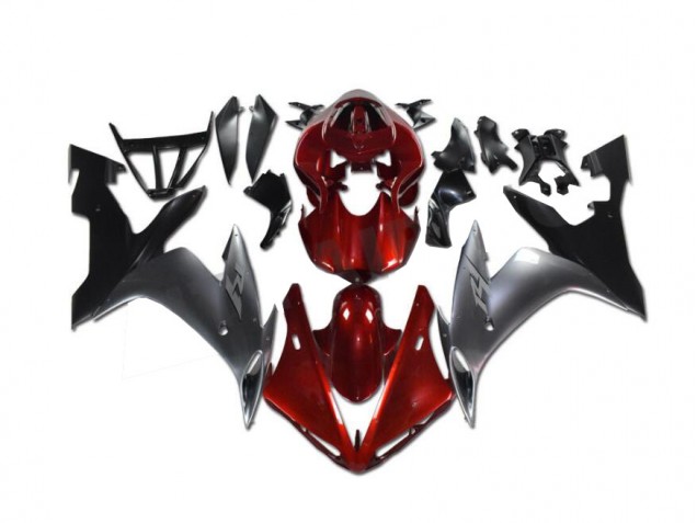 2002-2003 Red Grey Black Yamaha YZF R1 Motorcyle Fairings UK Factory 2002-2003 Red Grey Black Yamaha YZF R1 Motorcyle Fairings UK Factory