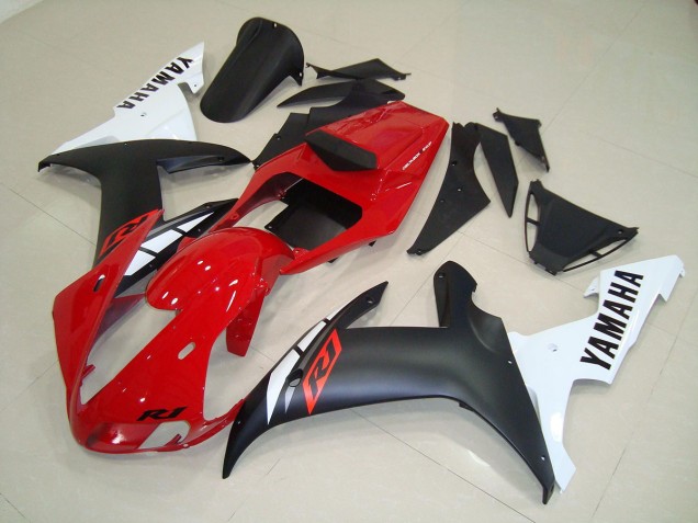 2002-2003 Matte Black Red Yamaha YZF R1 Motorbike Fairing UK Factory 2002-2003 Matte Black Red Yamaha YZF R1 Motorbike Fairing UK Factory