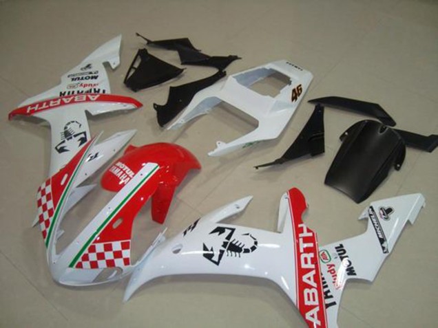 2002-2003 Red White Flag Yamaha YZF R1 Bike Fairings UK Factory 2002-2003 Red White Flag Yamaha YZF R1 Bike Fairings UK Factory