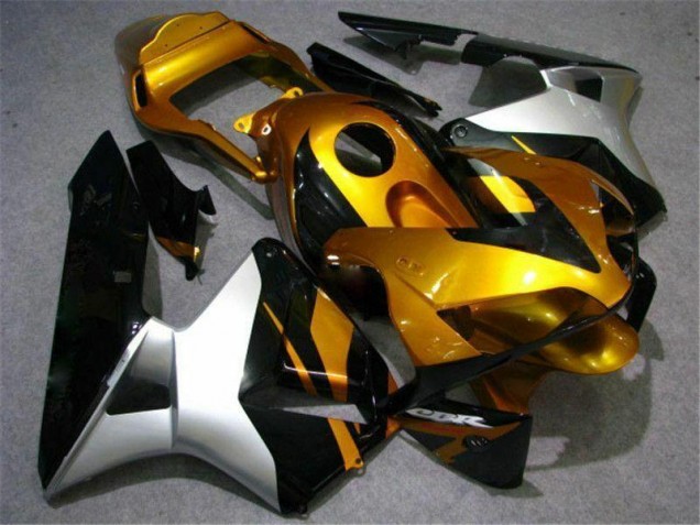 2003-2004 Gold Silver Black Honda CBR600RR Bike Fairings UK Factory 2003-2004 Gold Silver Black Honda CBR600RR Bike Fairings UK Factory