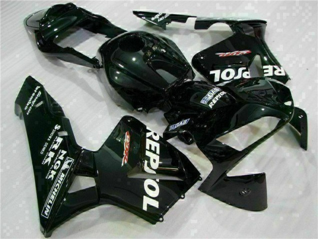 2003-2004 Black Repsol Honda CBR600RR Motorbike Fairing UK Factory 2003-2004 Black Repsol Honda CBR600RR Motorbike Fairing UK Factory