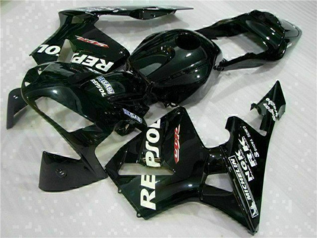 2003-2004 Black Repsol Honda CBR600RR Motorbike Fairing UK Factory 2003-2004 Black Repsol Honda CBR600RR Motorbike Fairing UK Factory