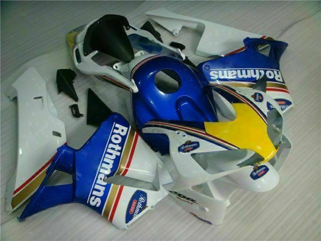 2003-2004 Blue White Rothmans Honda CBR600RR Motorcycle Bodywork UK Factory 2003-2004 Blue White Rothmans Honda CBR600RR Motorcycle Bodywork UK Factory
