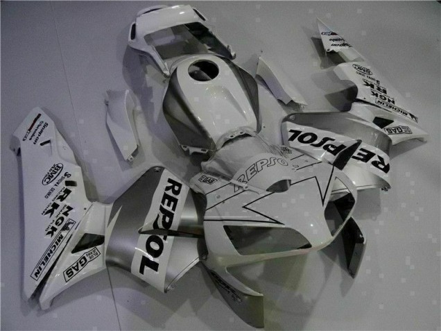 2003-2004 White Repsol Honda CBR600RR Motorcycle Replacement Fairings UK Factory 2003-2004 White Repsol Honda CBR600RR Motorcycle Replacement Fairings UK Factory