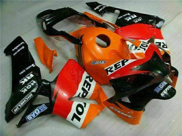 2003-2004 Orange Repsol Honda CBR600RR Motorbike Fairing Kits UK Factory 2003-2004 Orange Repsol Honda CBR600RR Motorbike Fairing Kits UK Factory
