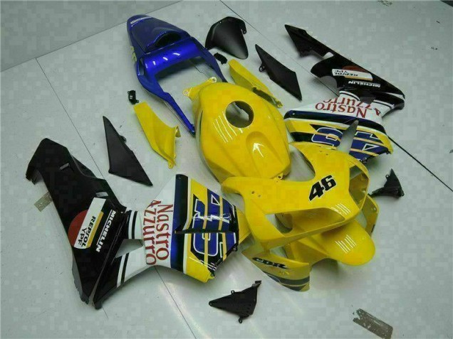 2003-2004 Yellow Honda CBR600RR Motorcyle Fairings UK Factory 2003-2004 Yellow Honda CBR600RR Motorcyle Fairings UK Factory