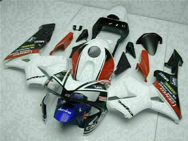 2003-2004 White Blue Honda CBR600RR Motorcylce Fairings UK Factory
